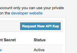 Request Your public API Key